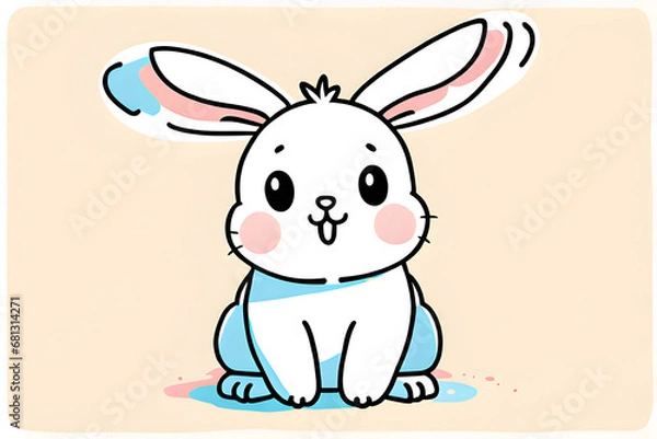 Fototapeta rabbit. Generative AI