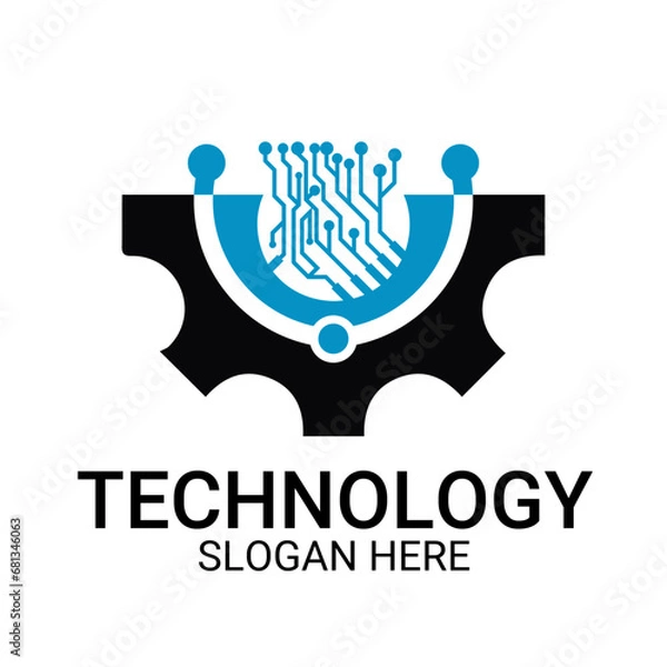 Fototapeta Technology logo template vector art