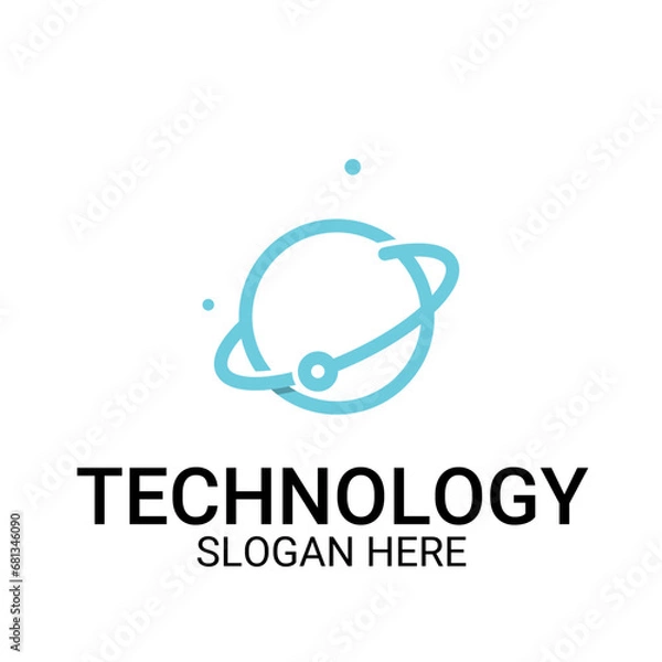 Fototapeta Technology logo template vector art