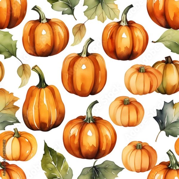 Fototapeta background with pumpkins