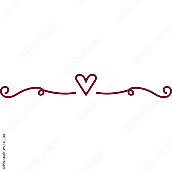 Obraz Doodel Love Divider