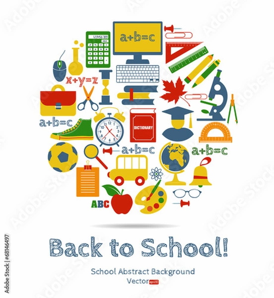 Obraz Back to school vector illustration