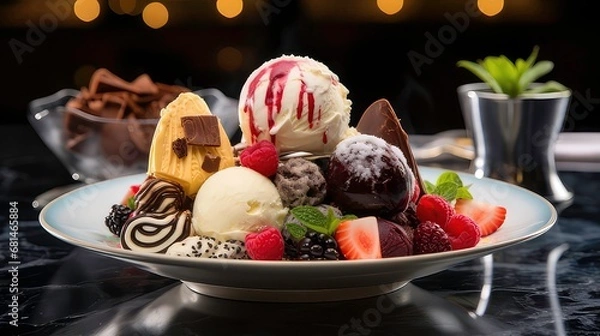 Obraz ice cream dessert