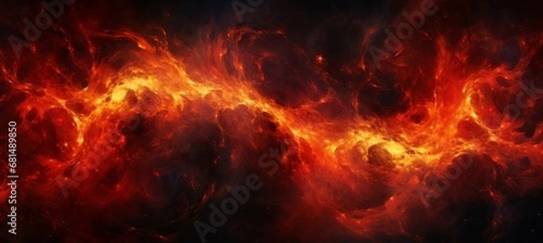 Fototapeta Flame fire. Generative AI technology.