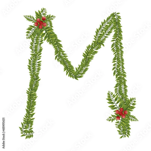 Obraz Letter M Christmas