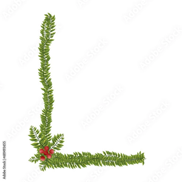 Obraz Letter L Christmas