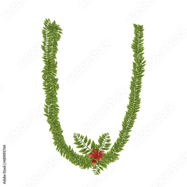 Obraz Letter U Christmas