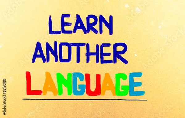 Fototapeta Learn Another Language Concept