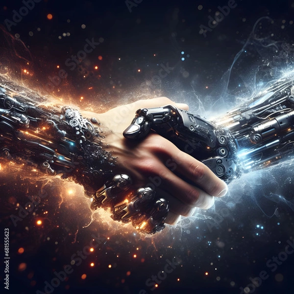 Obraz AI synergy concept