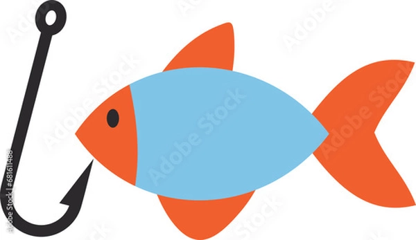 Obraz Fishing illustration