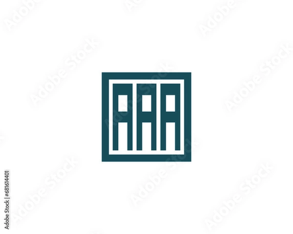 Fototapeta AAA logo design vector template