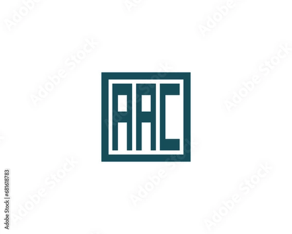 Fototapeta AAC logo design vector template