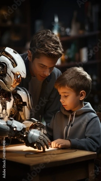 Obraz Generation Encounter. Generative AI.