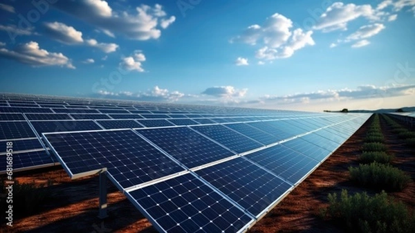 Fototapeta Renewable Energy at Dawn