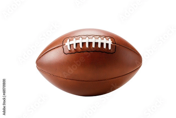 Fototapeta american football ball isolated on transparent background - Generative AI