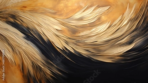 Obraz abstract feather texture background,oil paints