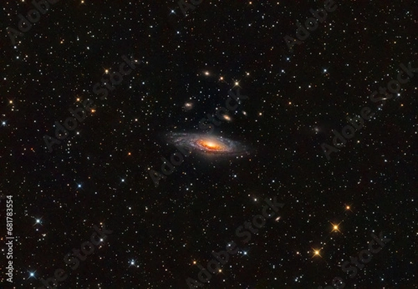 Obraz NGC 7331 galaxy in the Andromeda constellation, taken with my telescope.