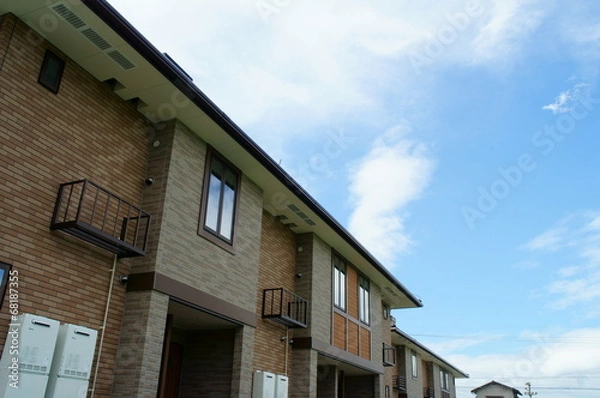 Fototapeta 青空と家