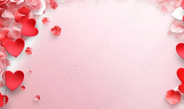 Fototapeta valentine background template with copy space for text