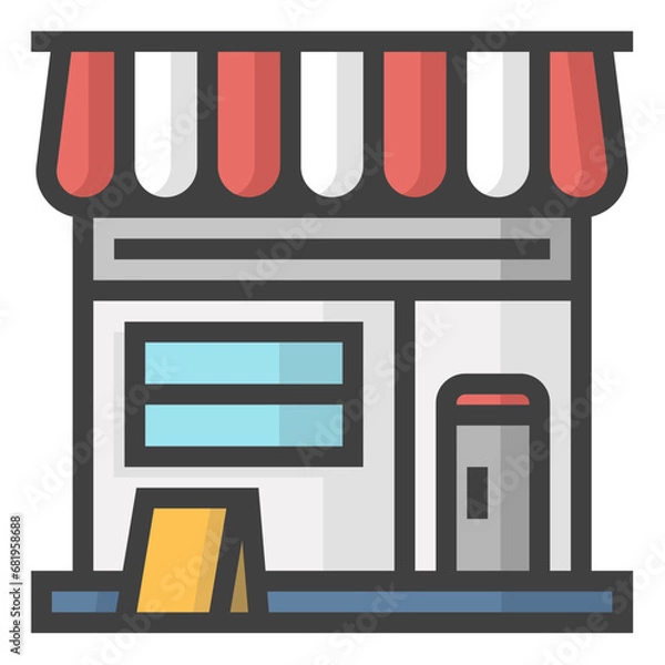Fototapeta shop and store