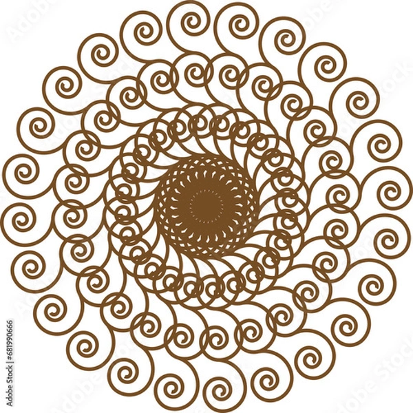Obraz beautiful mandala with vector design 