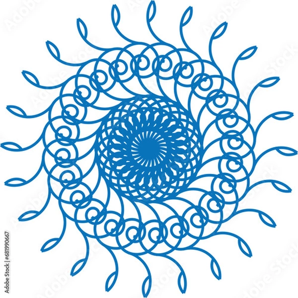 Obraz beautiful mandala with vector design 