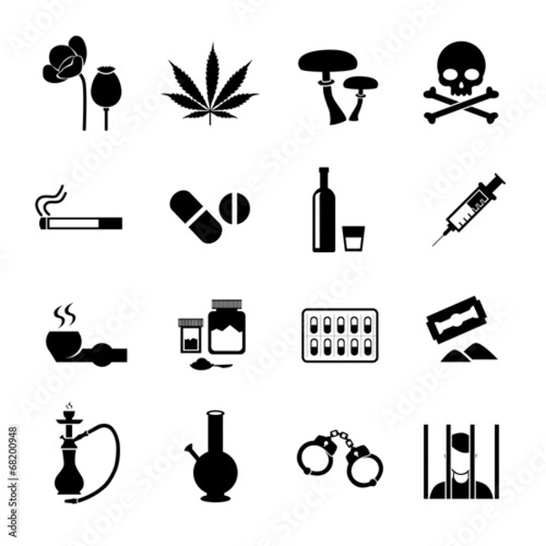 Obraz Ikona środków odurzających