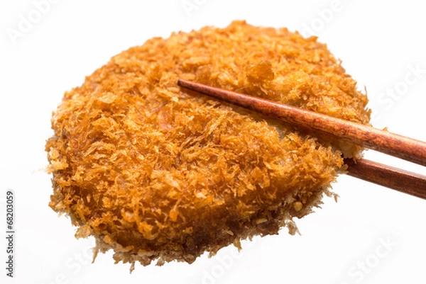 Obraz コロッケ croquettes 白背景