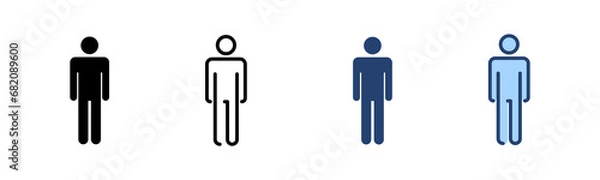 Fototapeta Man icon vector. male sign and symbol. human symbol