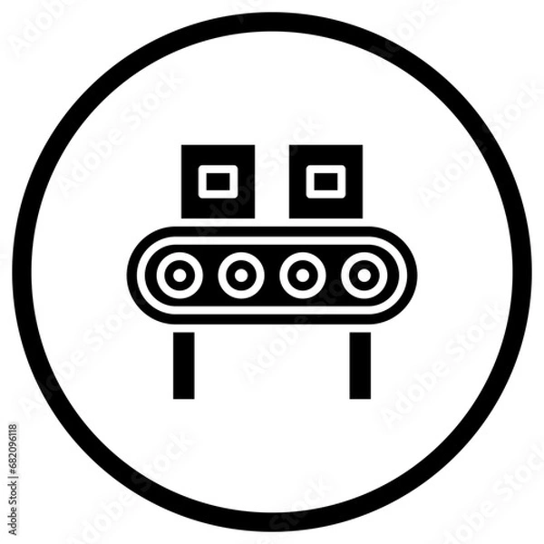 Fototapeta Conveyor Vector Icon Design Illustration