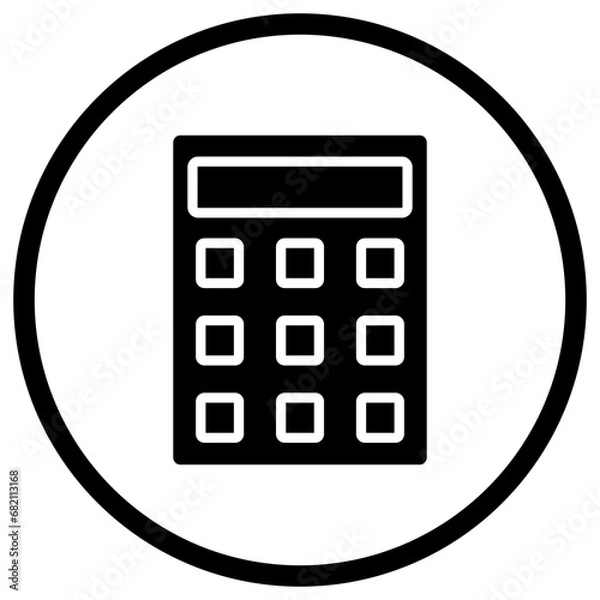 Fototapeta Calculation Vector Icon Design Illustration