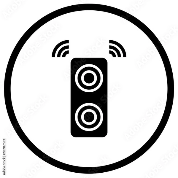 Fototapeta Speaker Vector Icon Design Illustration