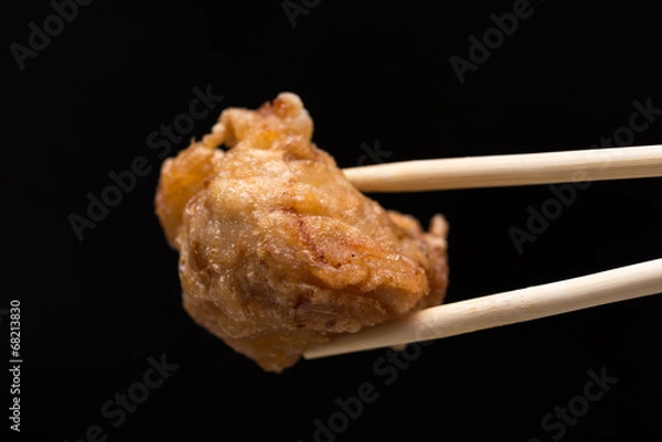 Obraz 唐揚げ karaage 黒背景