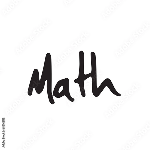 Fototapeta Digital png text of math on transparent background