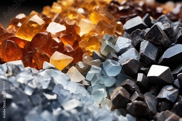 Obraz Piles Of Rare Earth Elements Mined And Refined