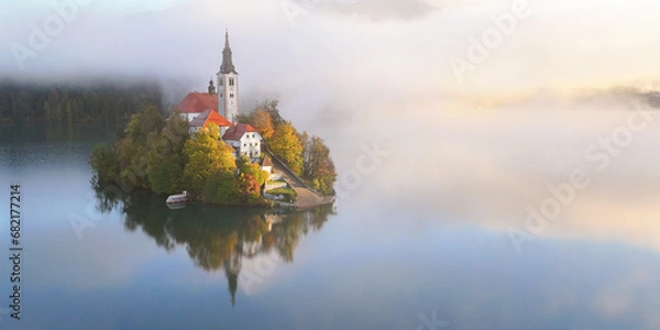 Obraz Lake Bled Sunrise