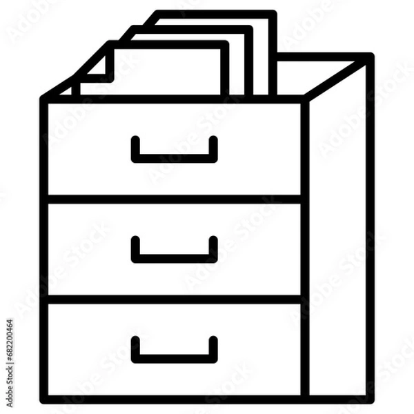 Obraz Filing Cabinet Icon