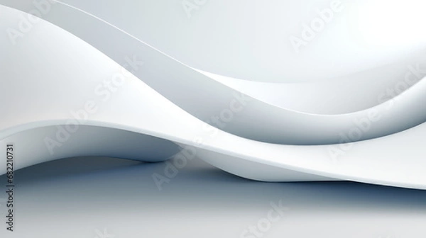 Obraz Abstract 3D Modern White Background [300DPI]