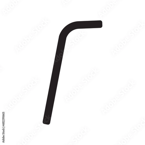 Fototapeta straw icon design vector isolated