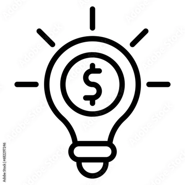 Obraz Business Idea Line Icon