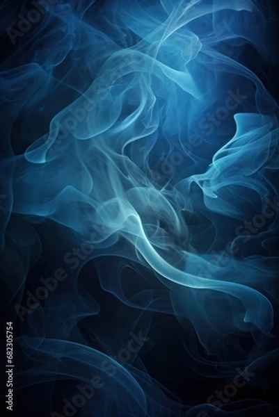 Fototapeta captures a beautiful and mysterious pattern of abstract smoke