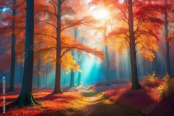 Obraz autumn in the forest