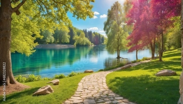 Obraz lake in autumn