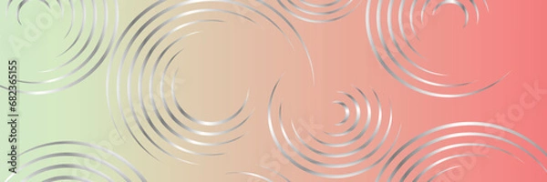 Obraz Gradient Color Banner Background with Silver Circle Design 