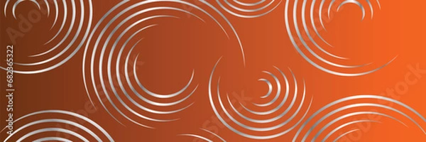 Obraz Gradient Color Banner Background with Silver Circle Design 