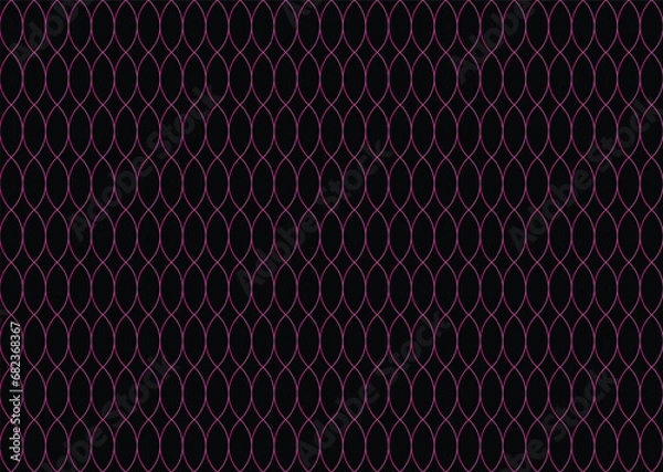 Obraz Ellipses Gradient Color Pattern design on Black Background