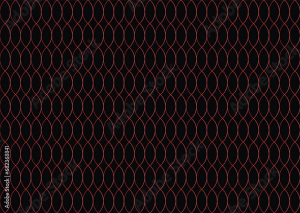 Obraz Ellipses Gradient Color Pattern design on Black Background