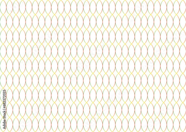 Obraz Ellipses Gradient Color Pattern design on White Background