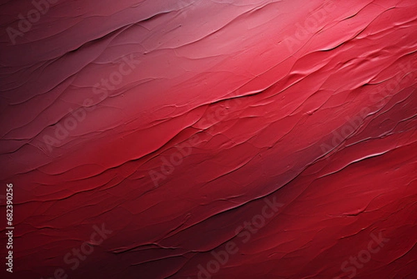 Fototapeta Red gradient walpaper with the hard texture. AI generative