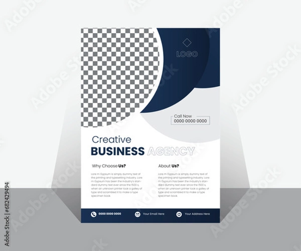 Fototapeta professional business flyer design.